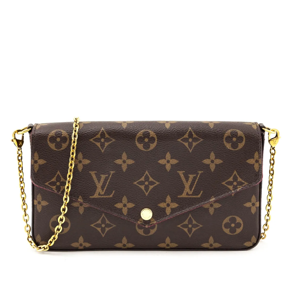 Louis Vuitton Monogram Pochette Felicie Chain Wallet