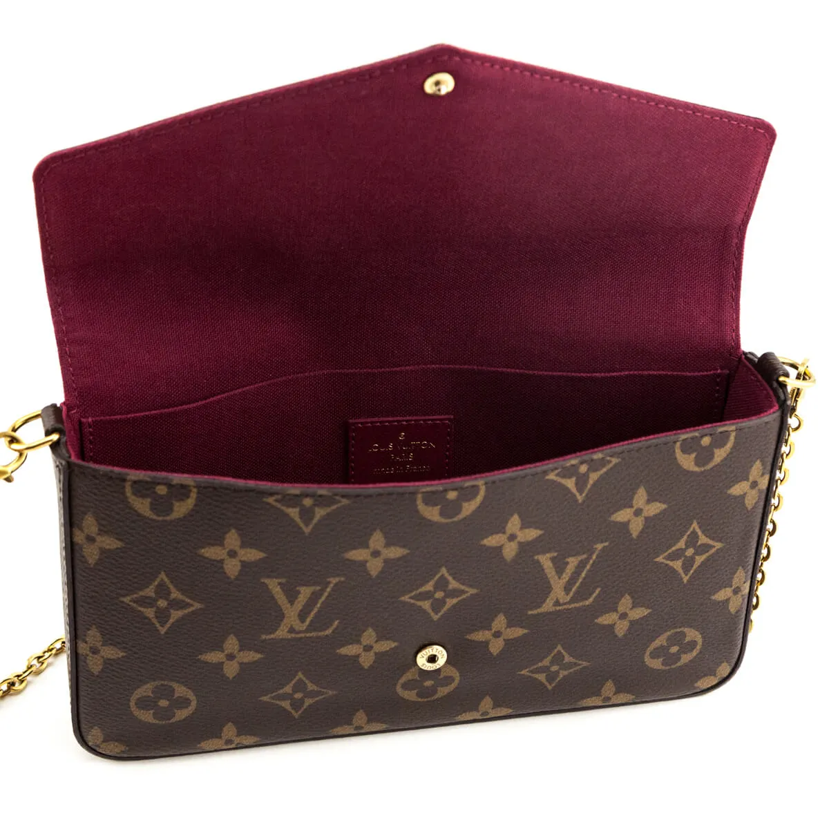 Louis Vuitton Monogram Pochette Felicie Chain Wallet