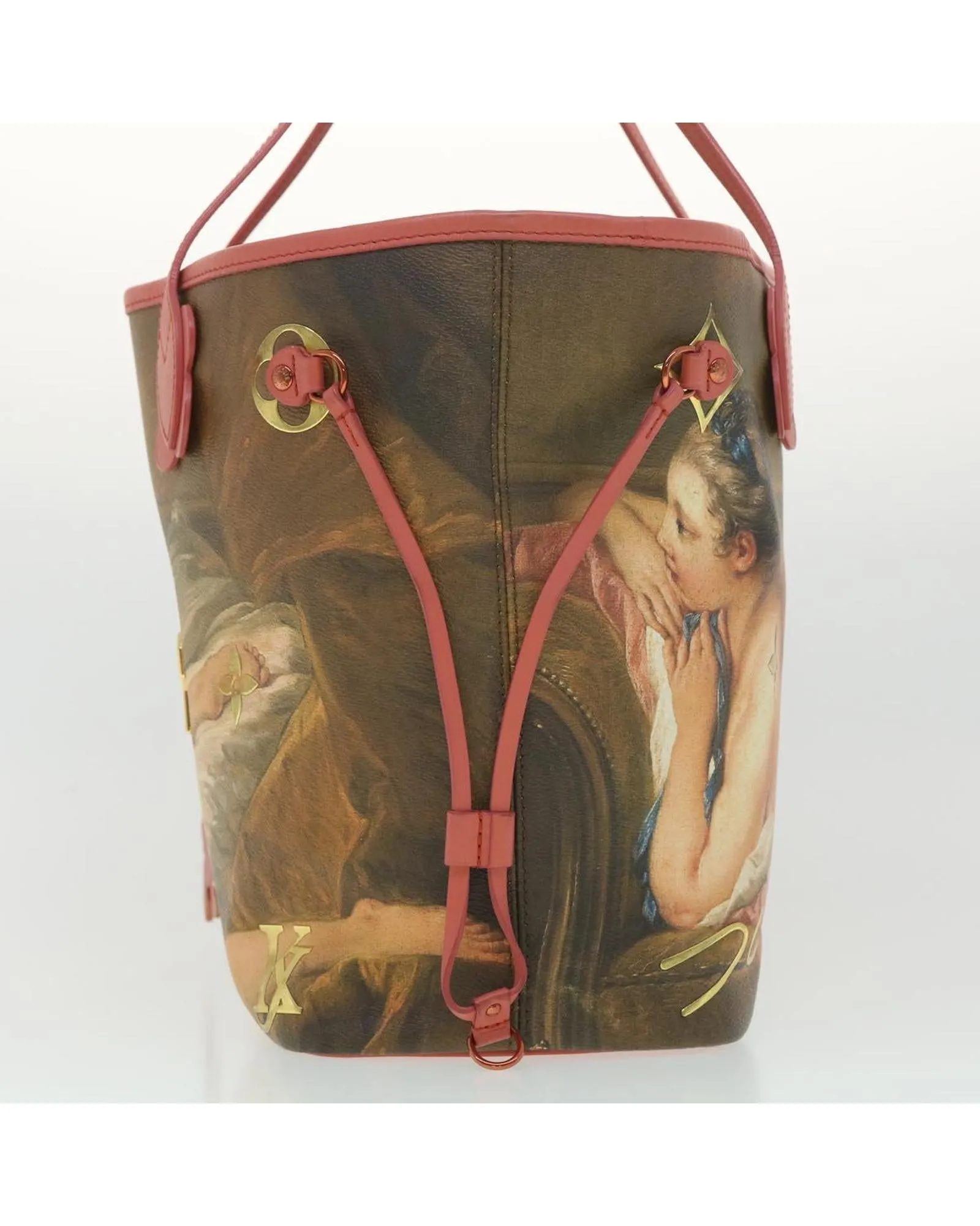 Louis Vuitton Pink PVC Leather Tote Bag