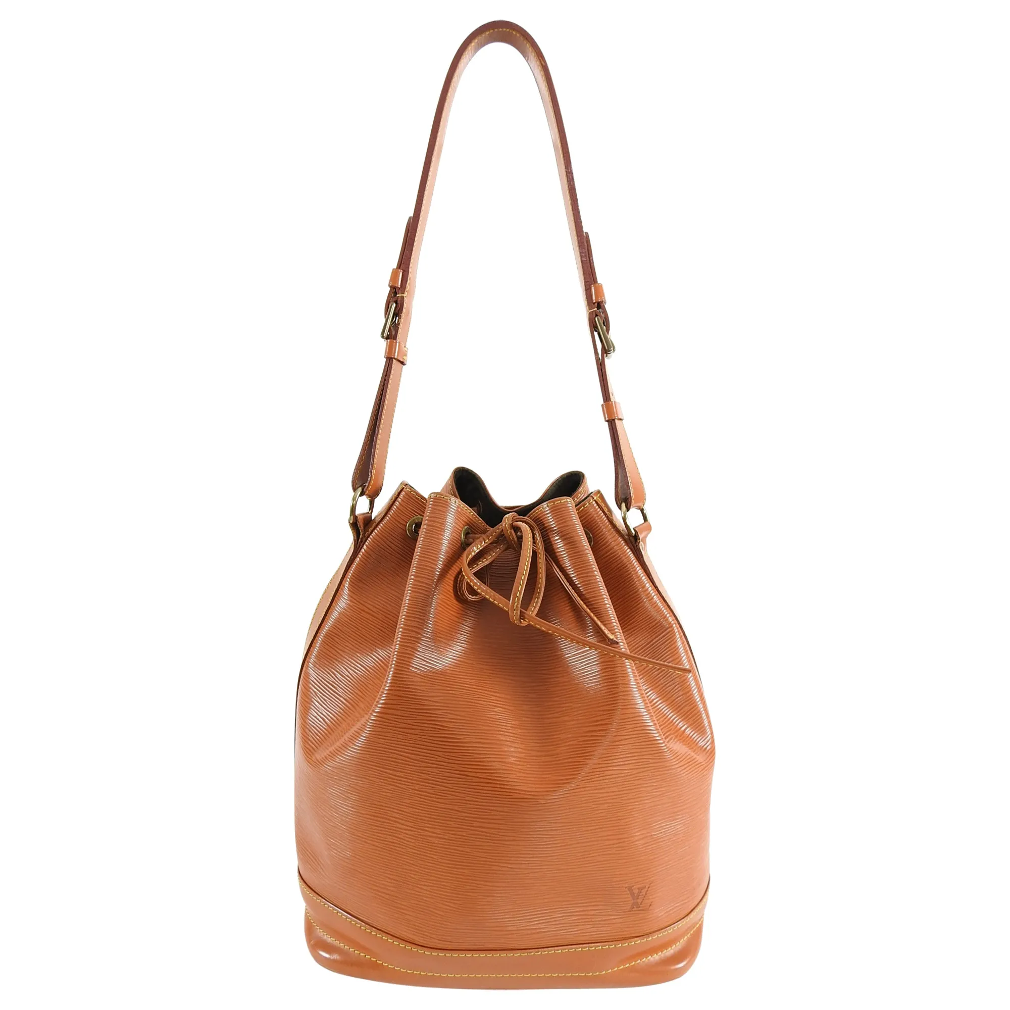 Louis Vuitton Vintage 1993 Tan Epi Leather Noe GM Bucket Bag
