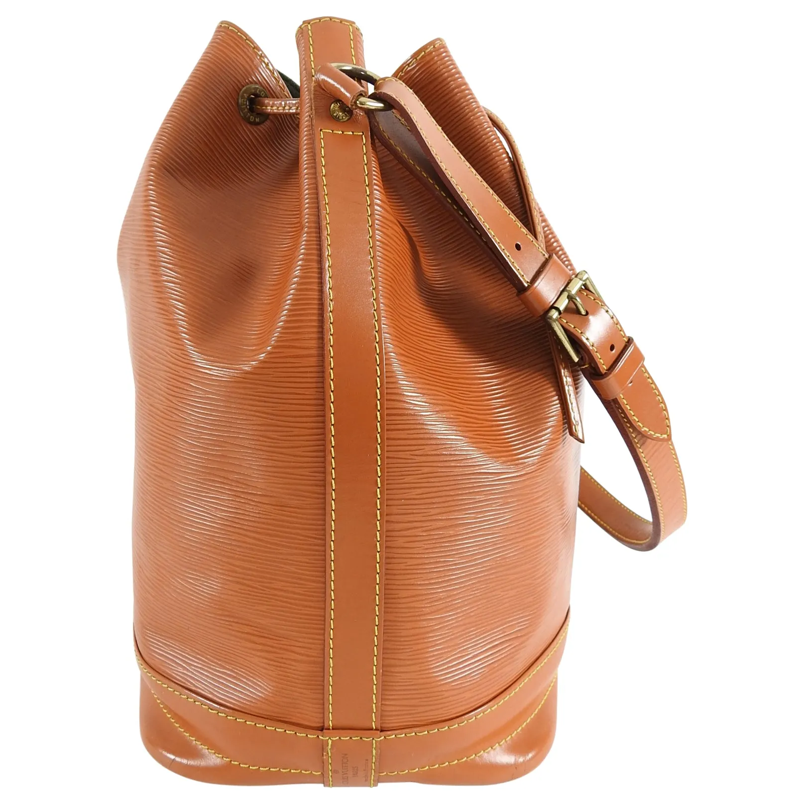 Louis Vuitton Vintage 1993 Tan Epi Leather Noe GM Bucket Bag
