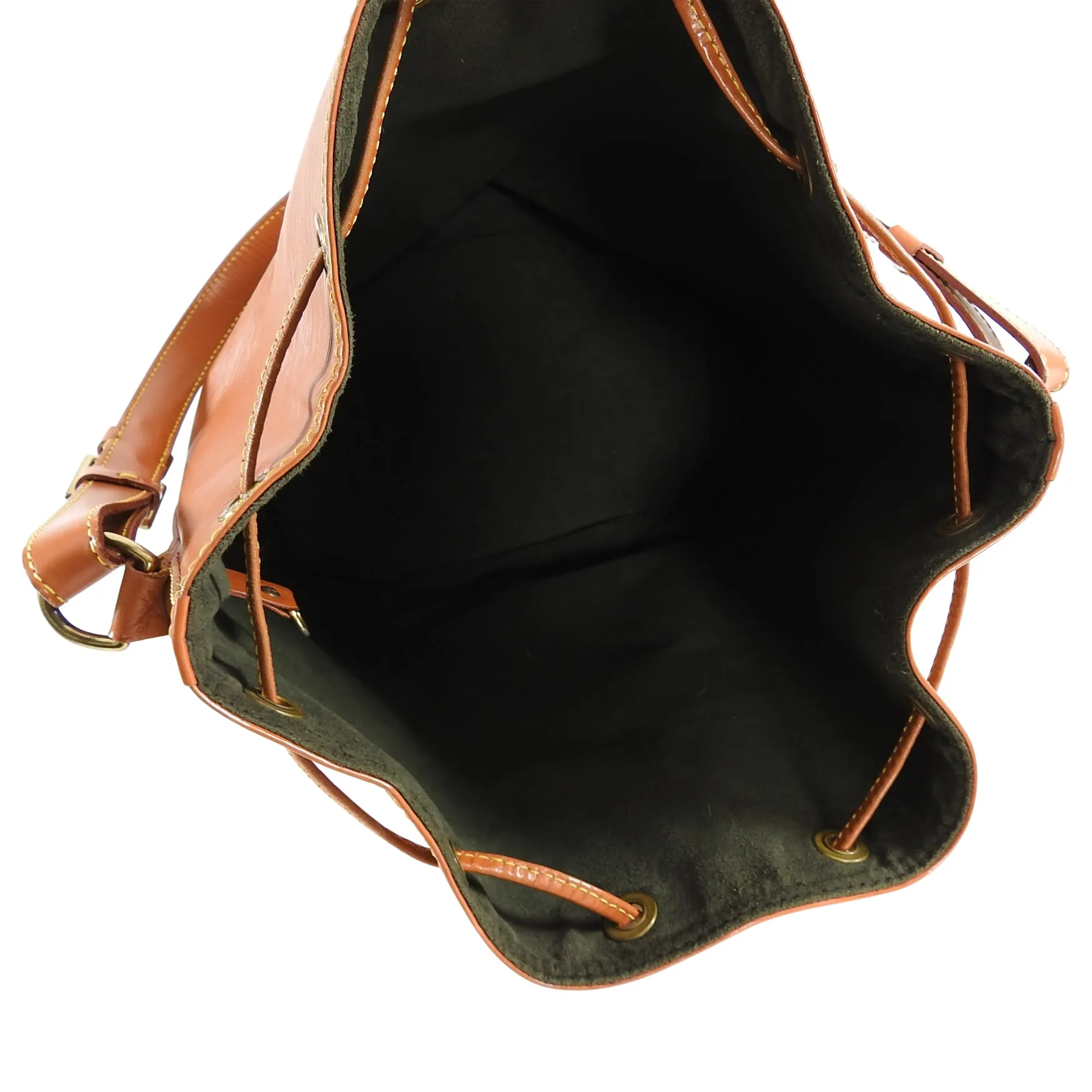 Louis Vuitton Vintage 1993 Tan Epi Leather Noe GM Bucket Bag