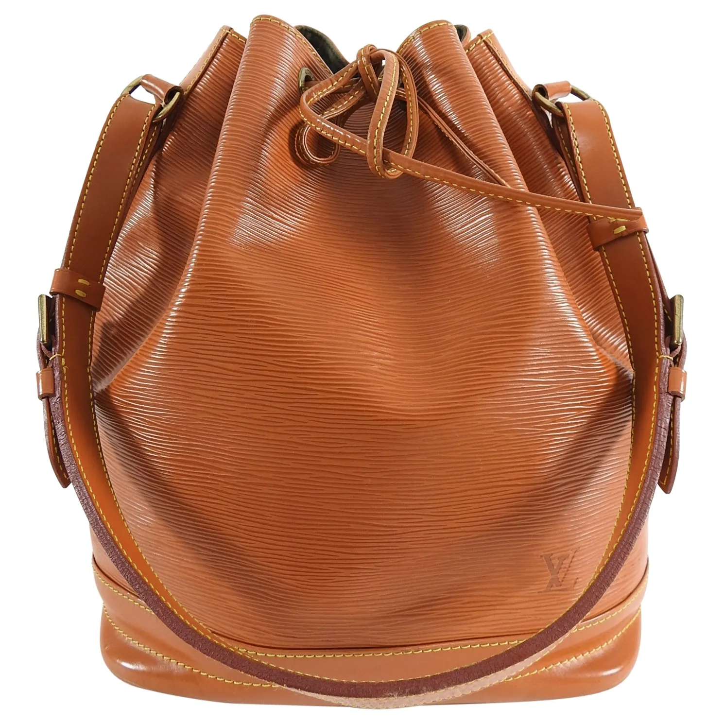 Louis Vuitton Vintage 1993 Tan Epi Leather Noe GM Bucket Bag