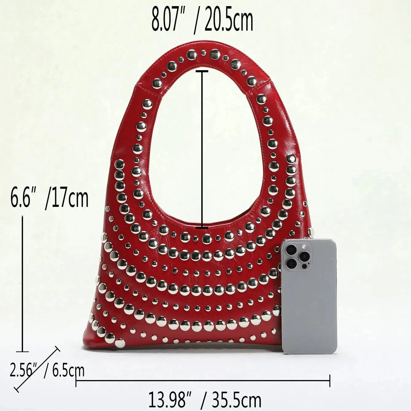 Lumina Funk Rivet Shoulder Bag