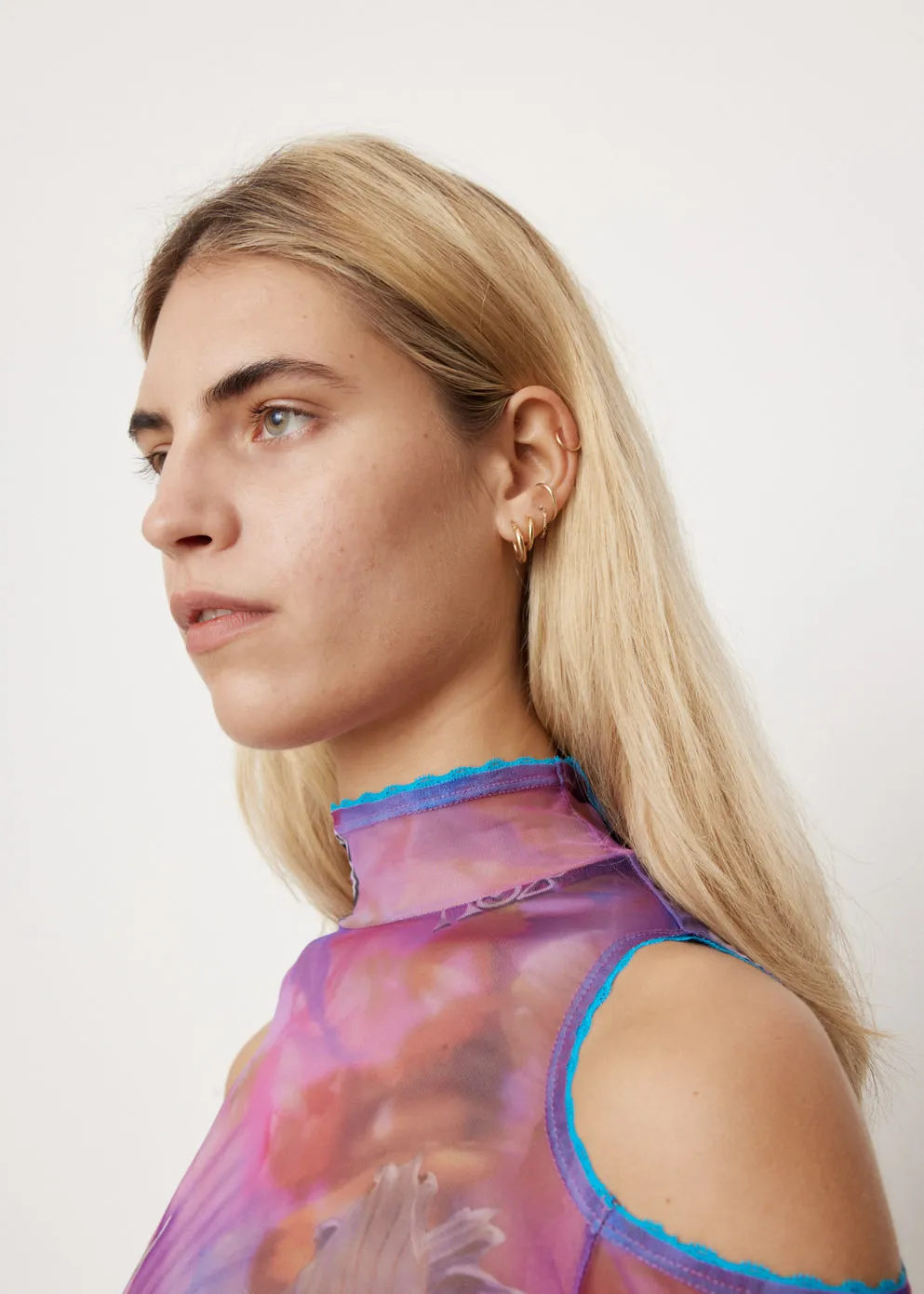Luna Mystical Fairy Printed Mesh Top