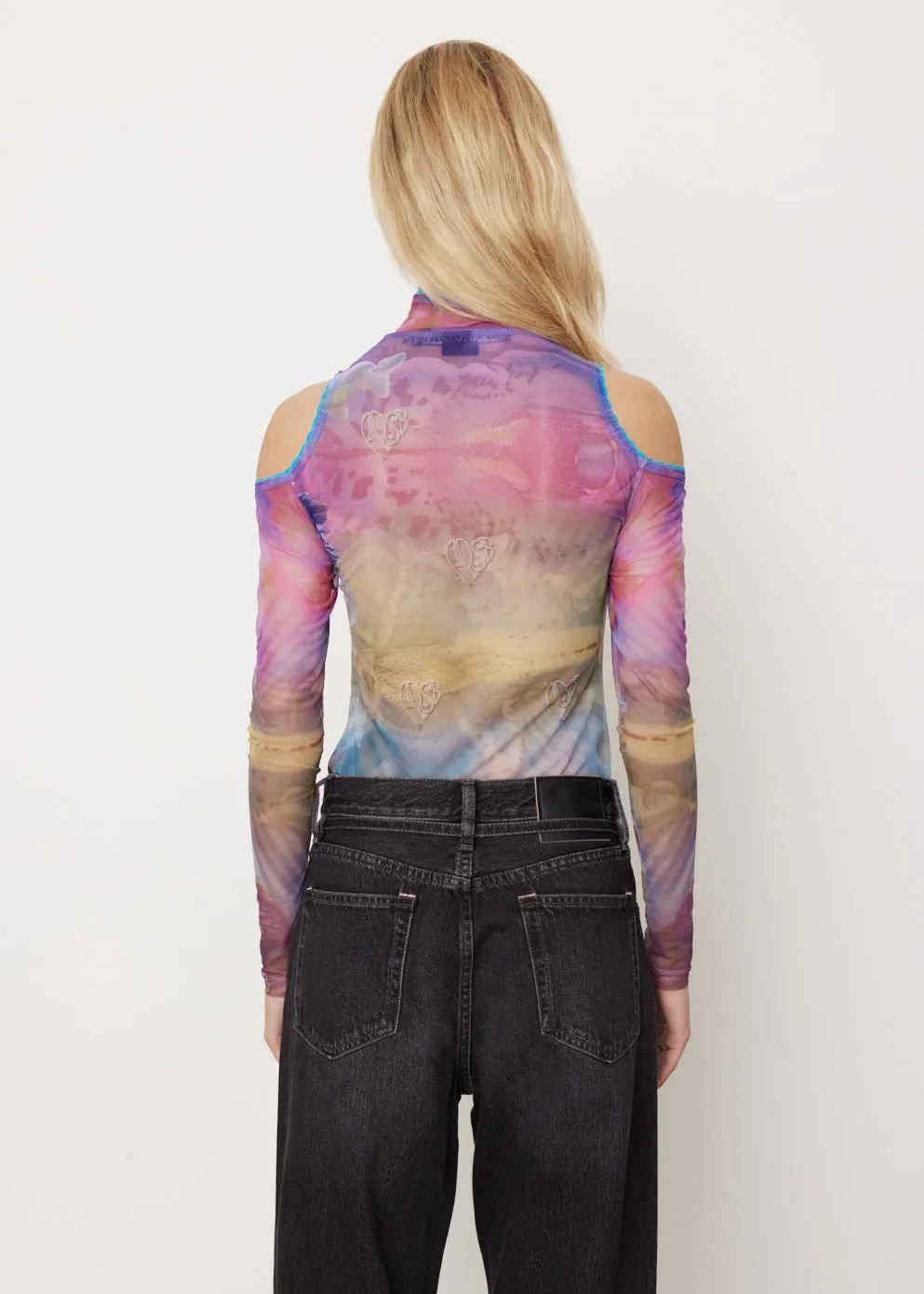 Luna Mystical Fairy Printed Mesh Top