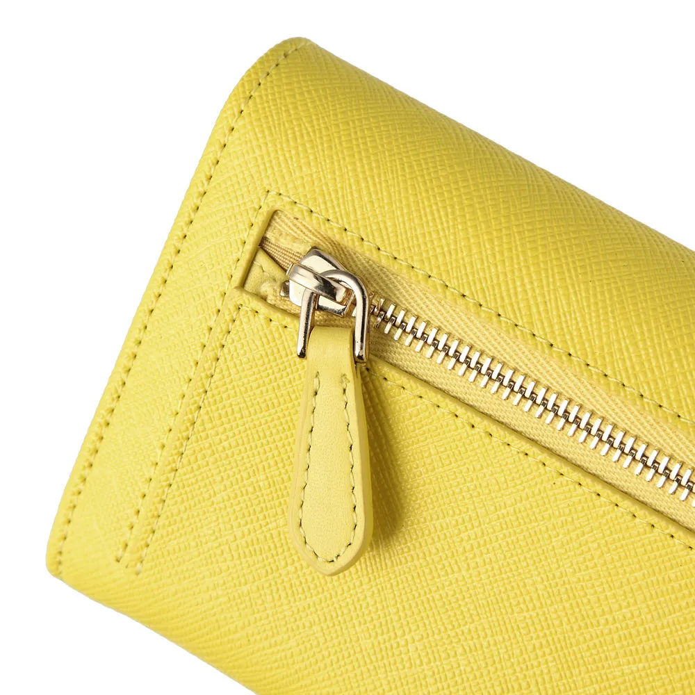 MAC&LOU Bifold Wallet Vegan Leather Yellow