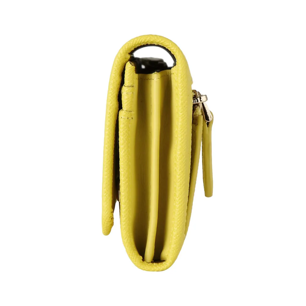MAC&LOU Bifold Wallet Vegan Leather Yellow