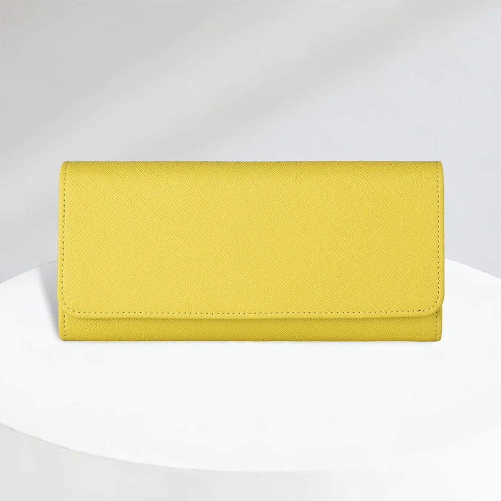 MAC&LOU Bifold Wallet Vegan Leather Yellow