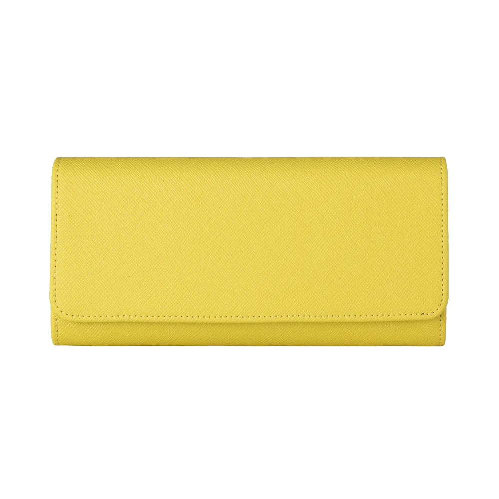MAC&LOU Bifold Wallet Vegan Leather Yellow