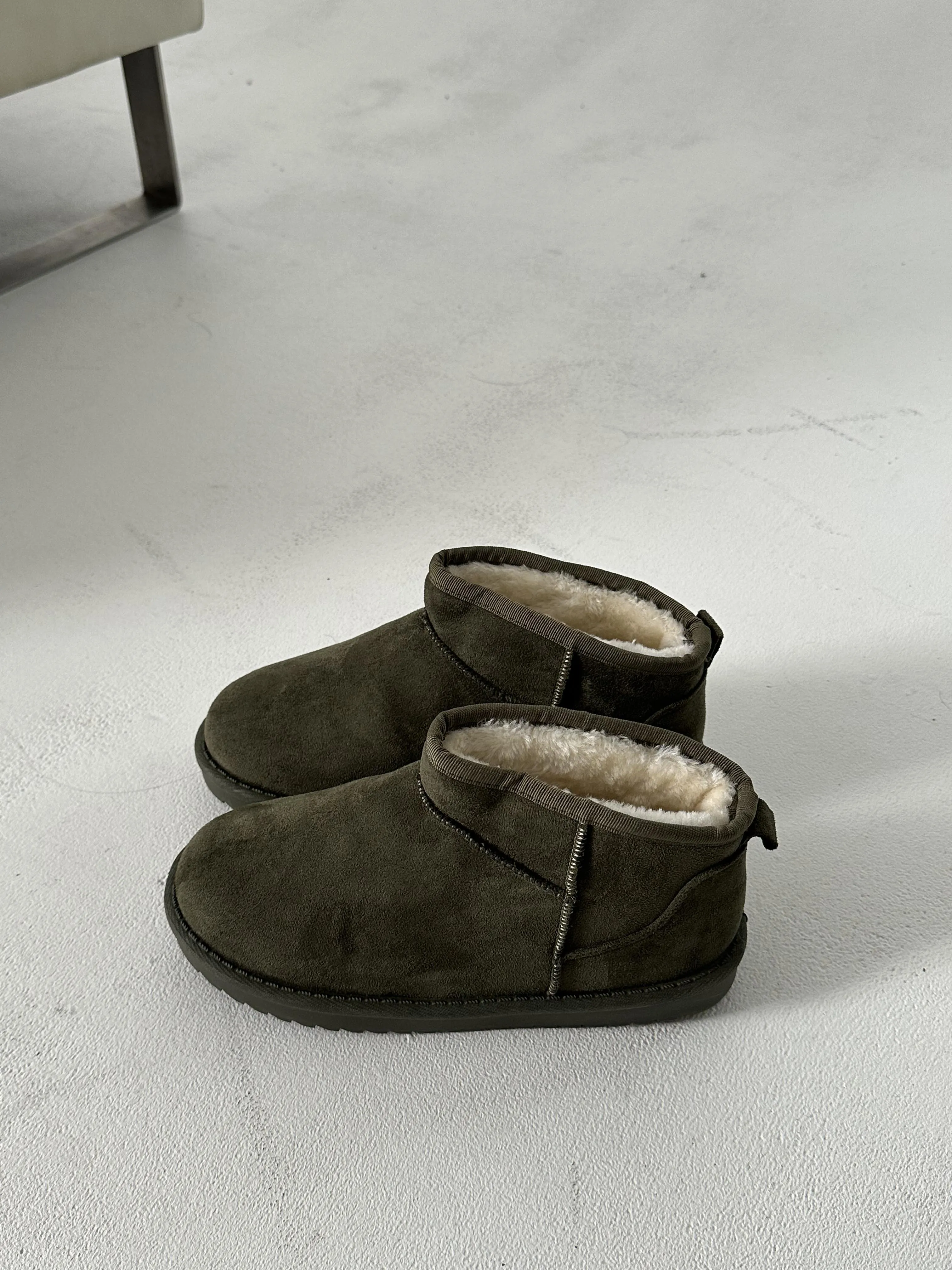 Malabo teddy boots short - Khaki