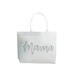 Mama Sparkle Tote • White