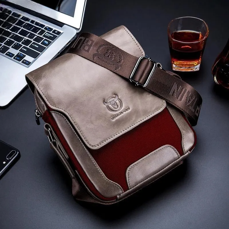Man Messenger Bag Men Genuine Leather Shoulder Bags Business Crossbody Casual Bag