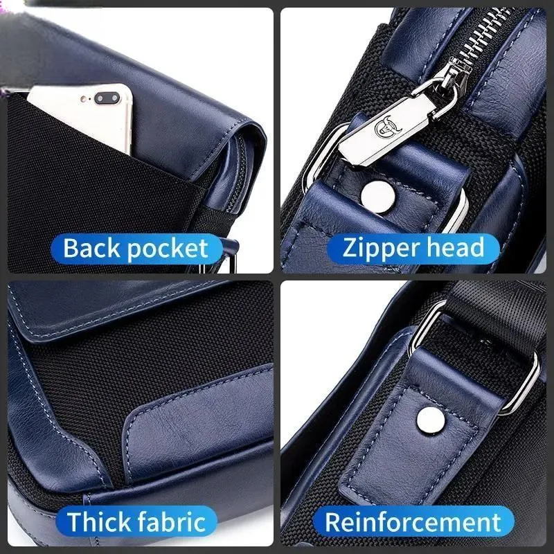 Man Messenger Bag Men Genuine Leather Shoulder Bags Business Crossbody Casual Bag