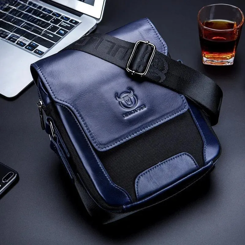 Man Messenger Bag Men Genuine Leather Shoulder Bags Business Crossbody Casual Bag