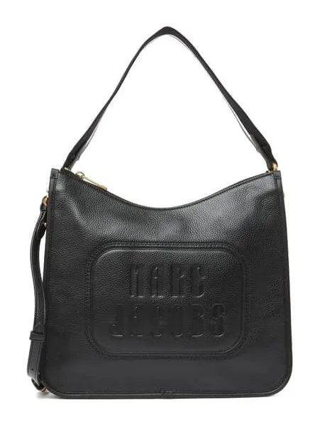 Marc Jacobs Women's The Retro Embossed Leather Hobo Shoulder Bag Black M0016403 001