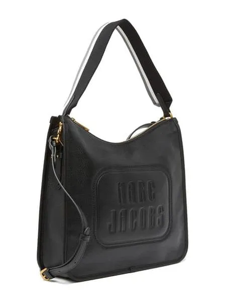 Marc Jacobs Women's The Retro Embossed Leather Hobo Shoulder Bag Black M0016403 001