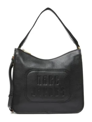 Marc Jacobs Women's The Retro Embossed Leather Hobo Shoulder Bag Black M0016403 001