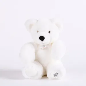 MARTIN | White Plush Bear (30 cm) | Made in France