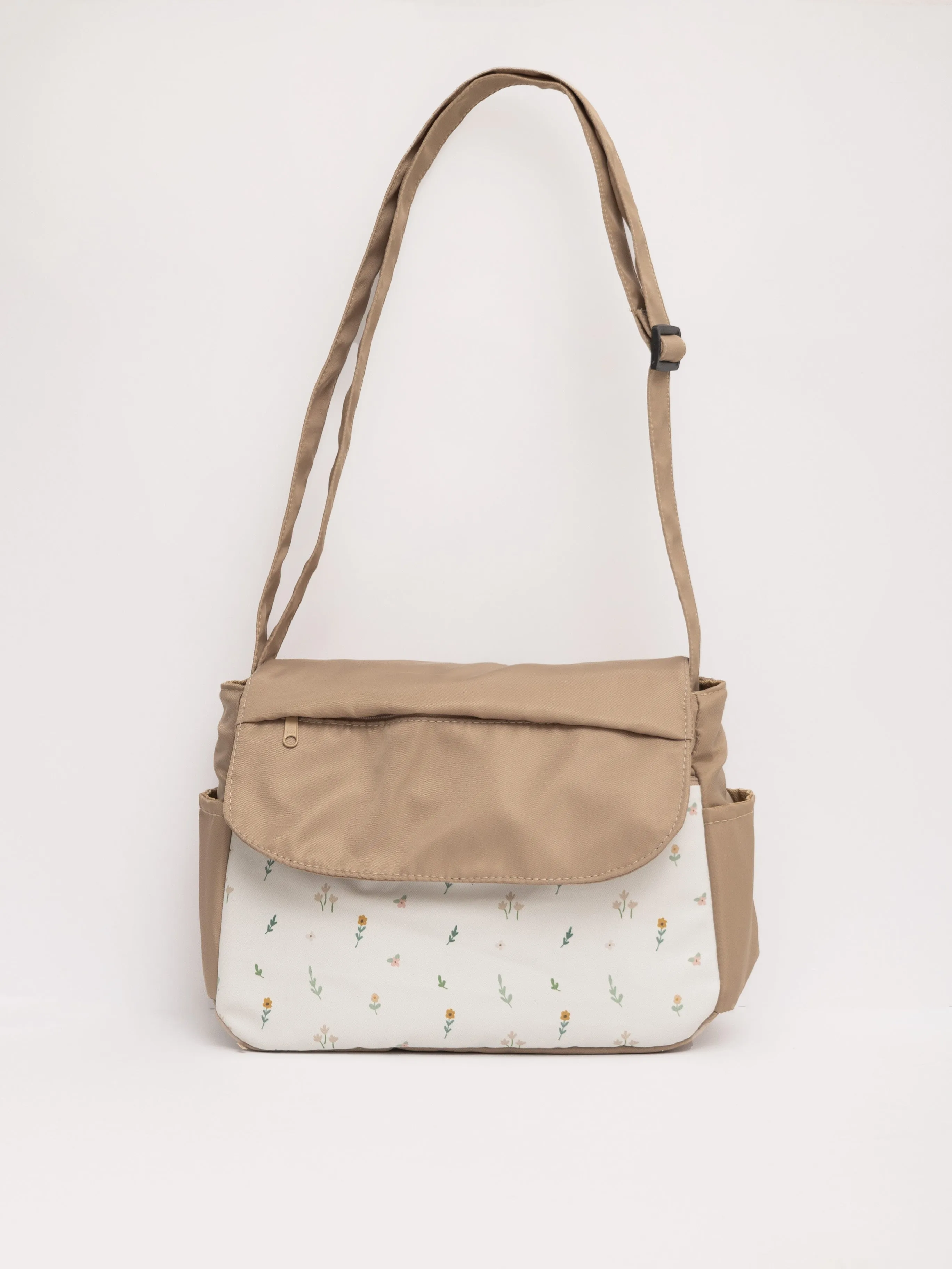 Meadow Floral Beige Multi-Carry Crossbody Bag