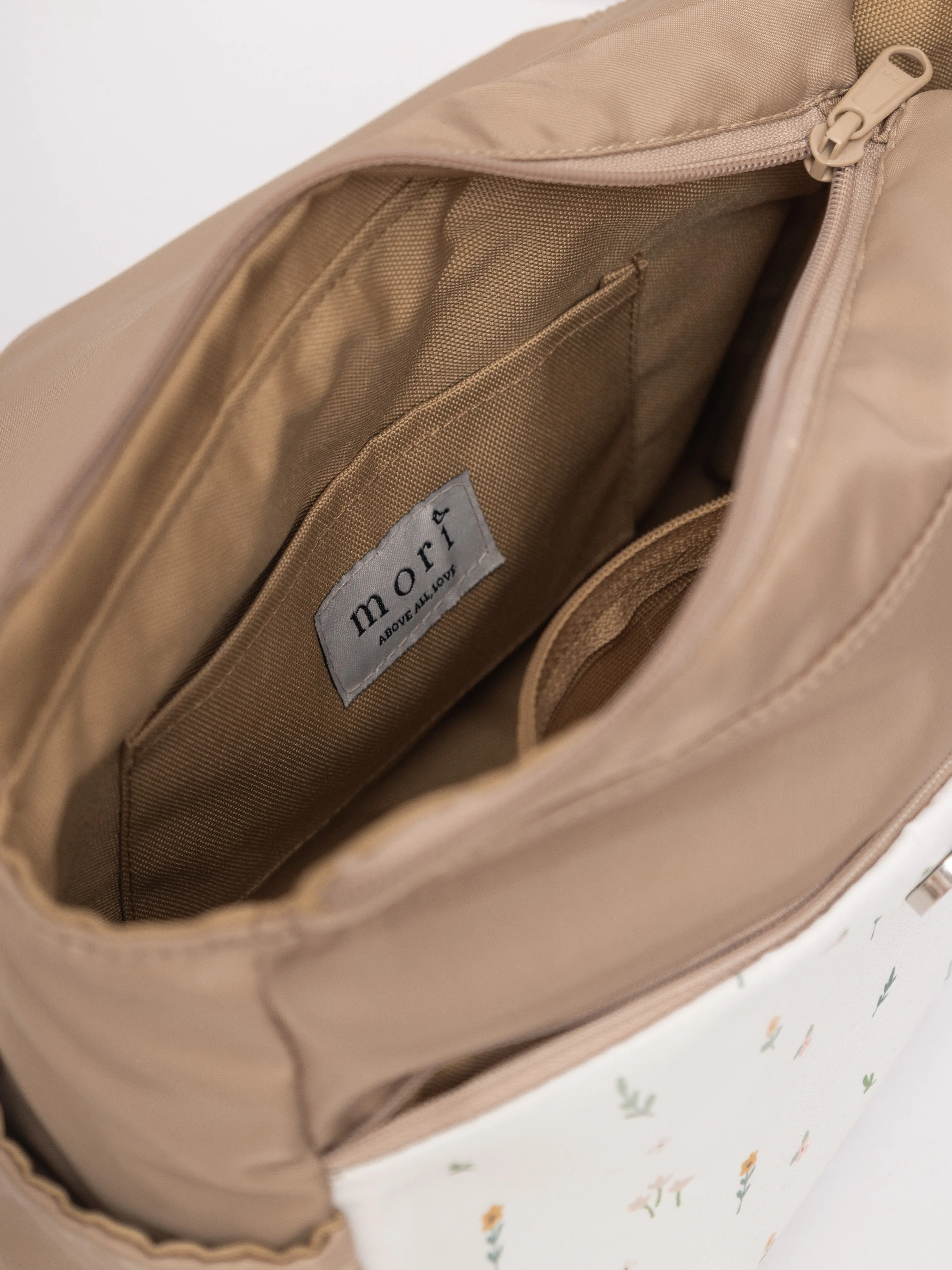 Meadow Floral Beige Multi-Carry Crossbody Bag