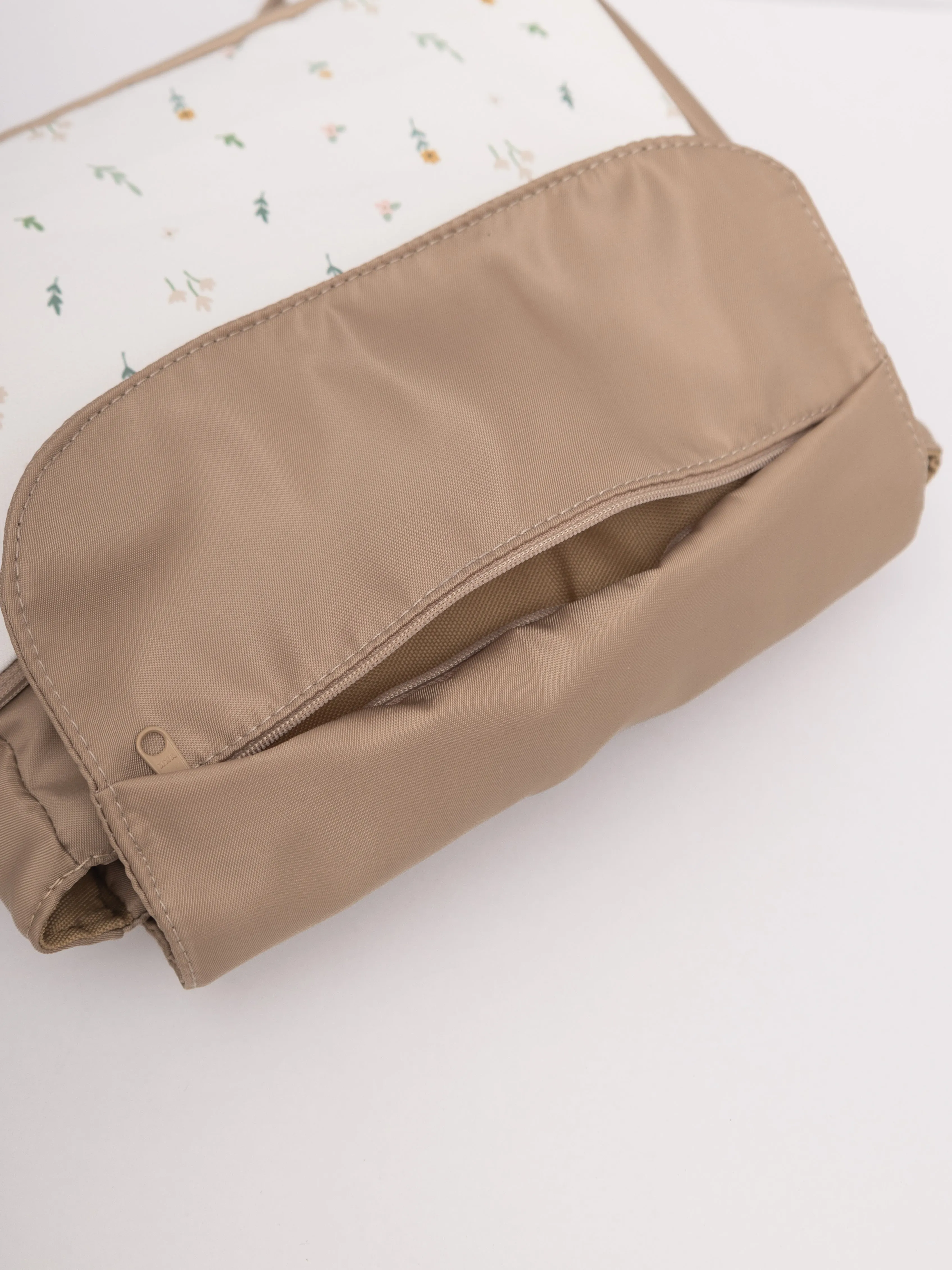 Meadow Floral Beige Multi-Carry Crossbody Bag