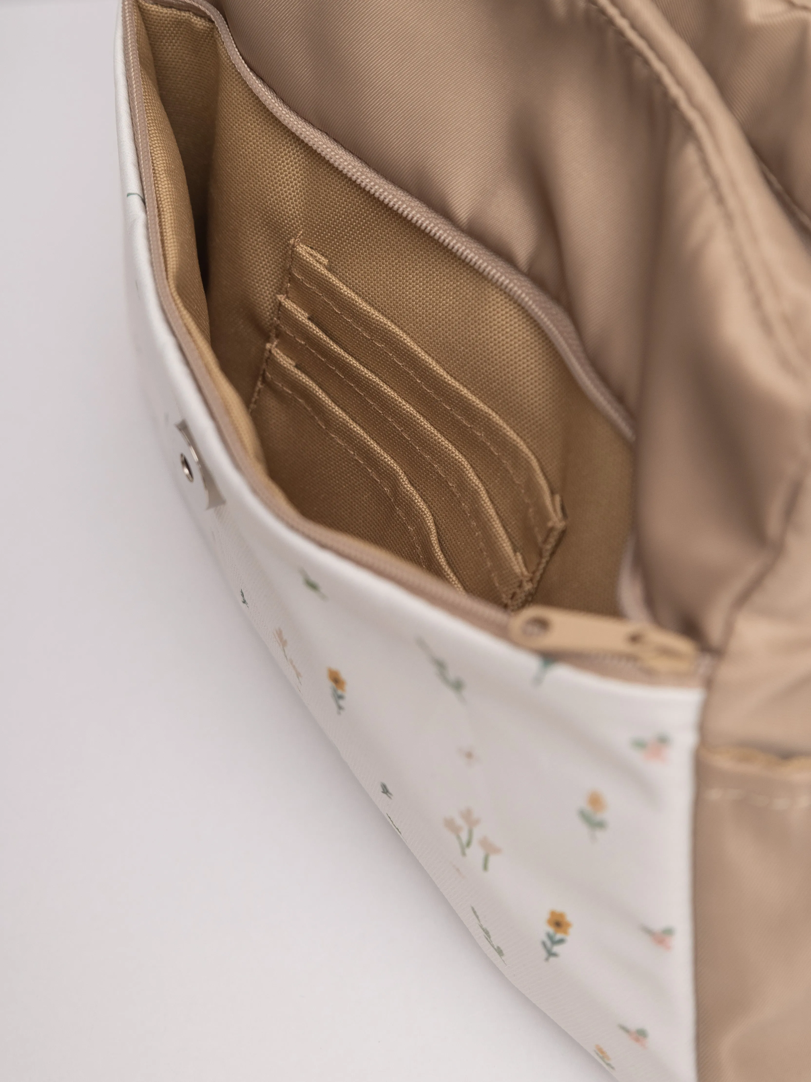 Meadow Floral Beige Multi-Carry Crossbody Bag