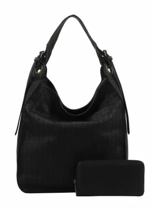 Megan 2in1 Faux Leather Hobo Shoulder Bag