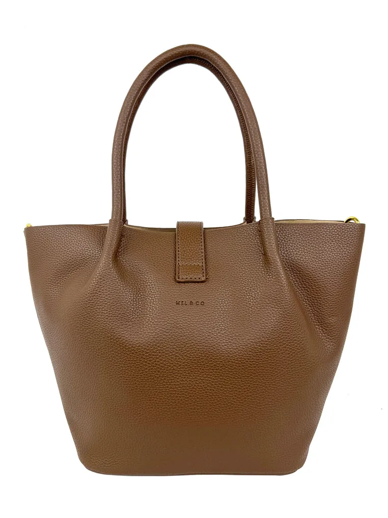 Mel&Co Chain Sling Bag in Satchel Bag - Coffee