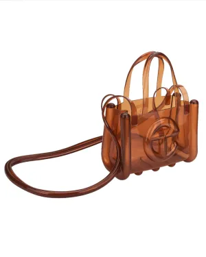 Melissa Small Jelly Shopper Bag   Telfar - Clear Brown