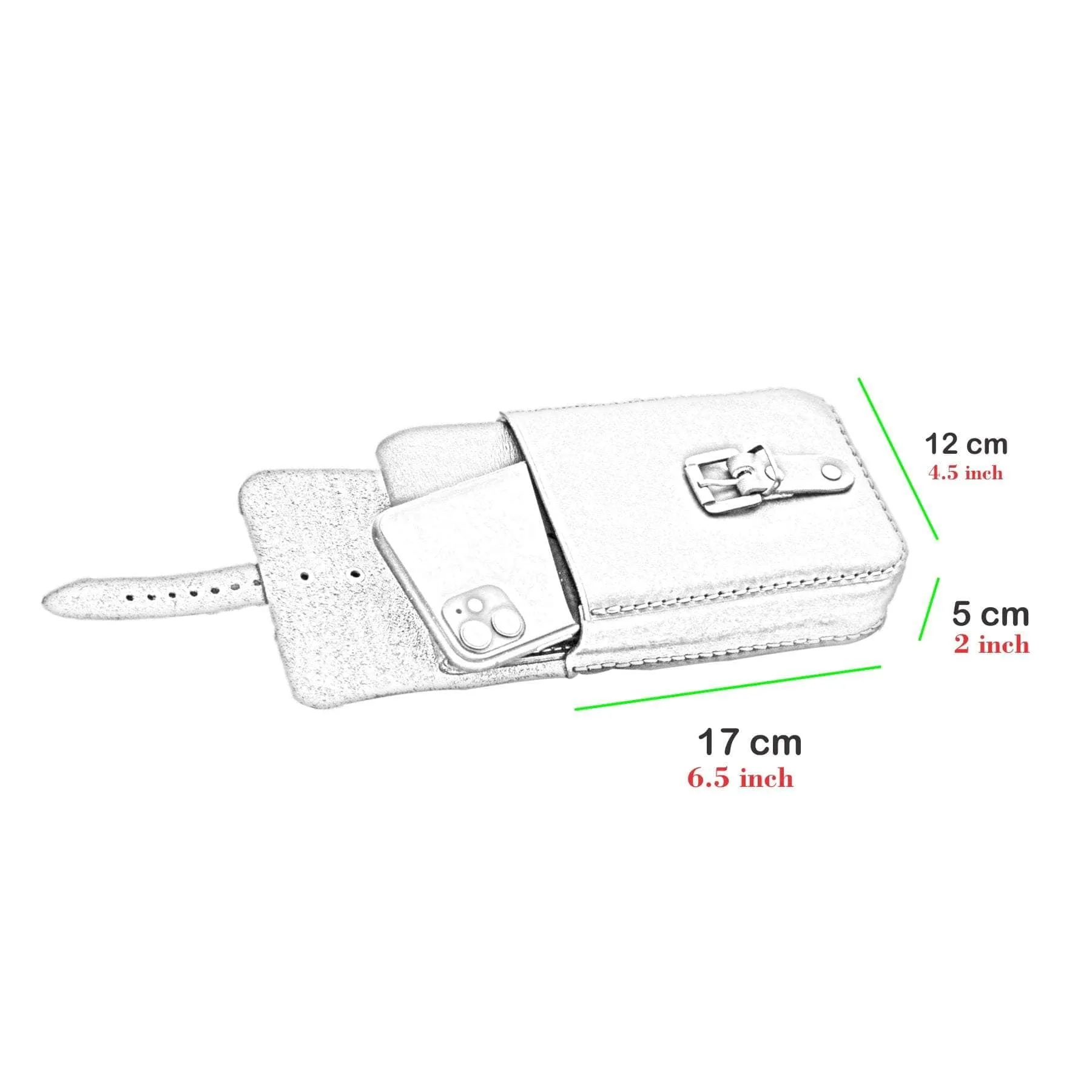 Men Leather Belt Pouch