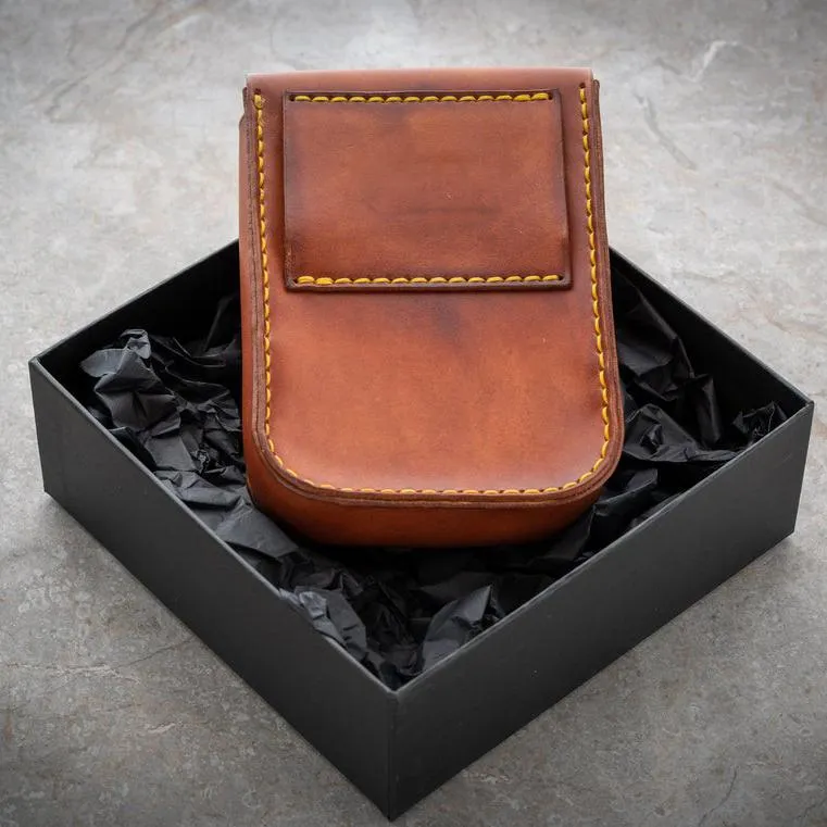 Men Leather Belt Pouch