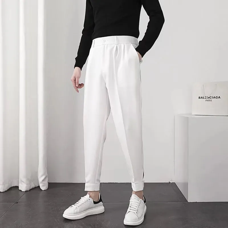 Men's Korean Style Elastic Waist  Pants