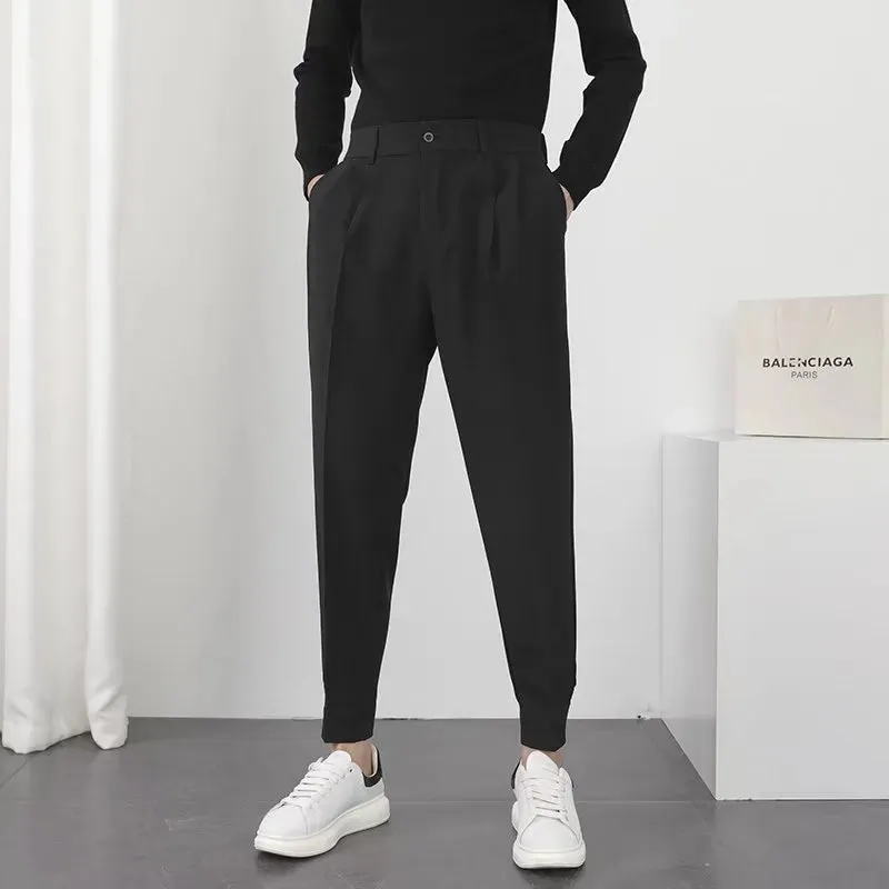 Men's Korean Style Elastic Waist  Pants
