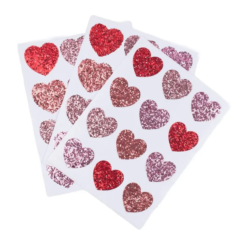Meri Meri Glitter Heart Stickers