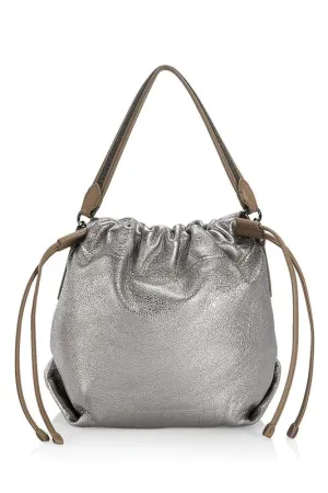 Metallic Bucket Bag