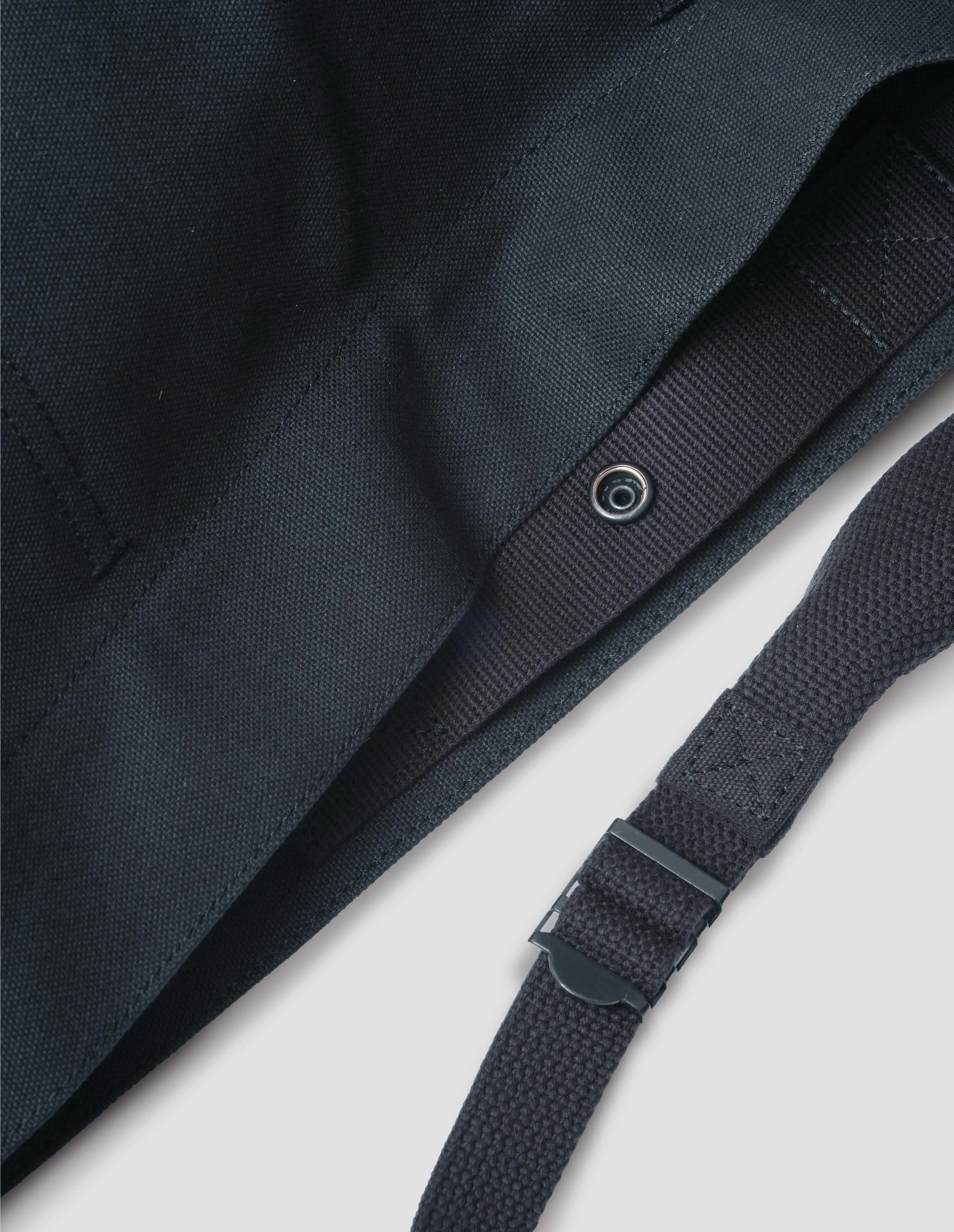 MHL. CANVAS SHOULDER TOTE | HEAVY COTTON CANVAS | BLACK