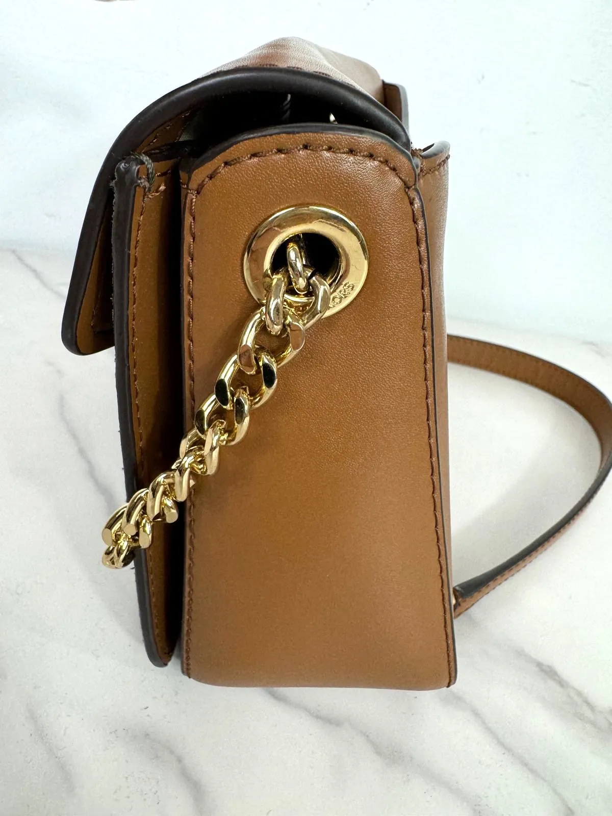 MICHAEL KORS WANDA LEATHER SUEDE CROSSBODY BAG