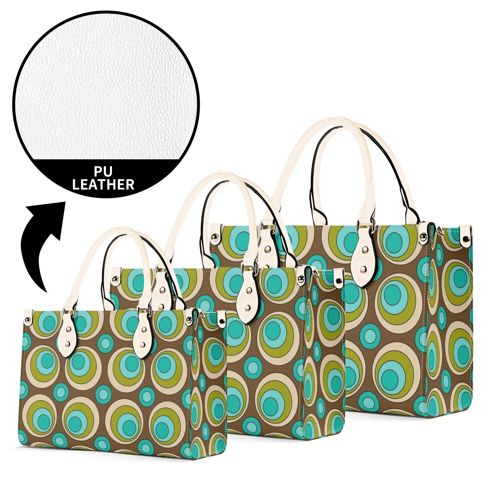 Mid Century Modern Retro Groovy Orbs Satchel