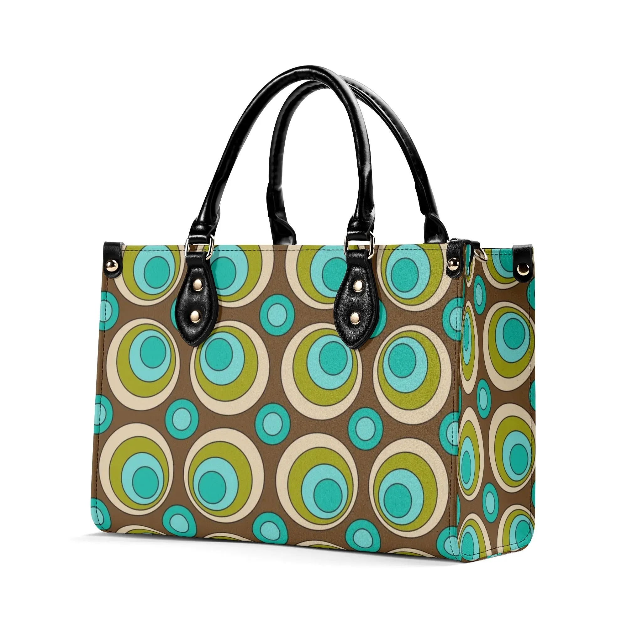 Mid Century Modern Retro Groovy Orbs Satchel