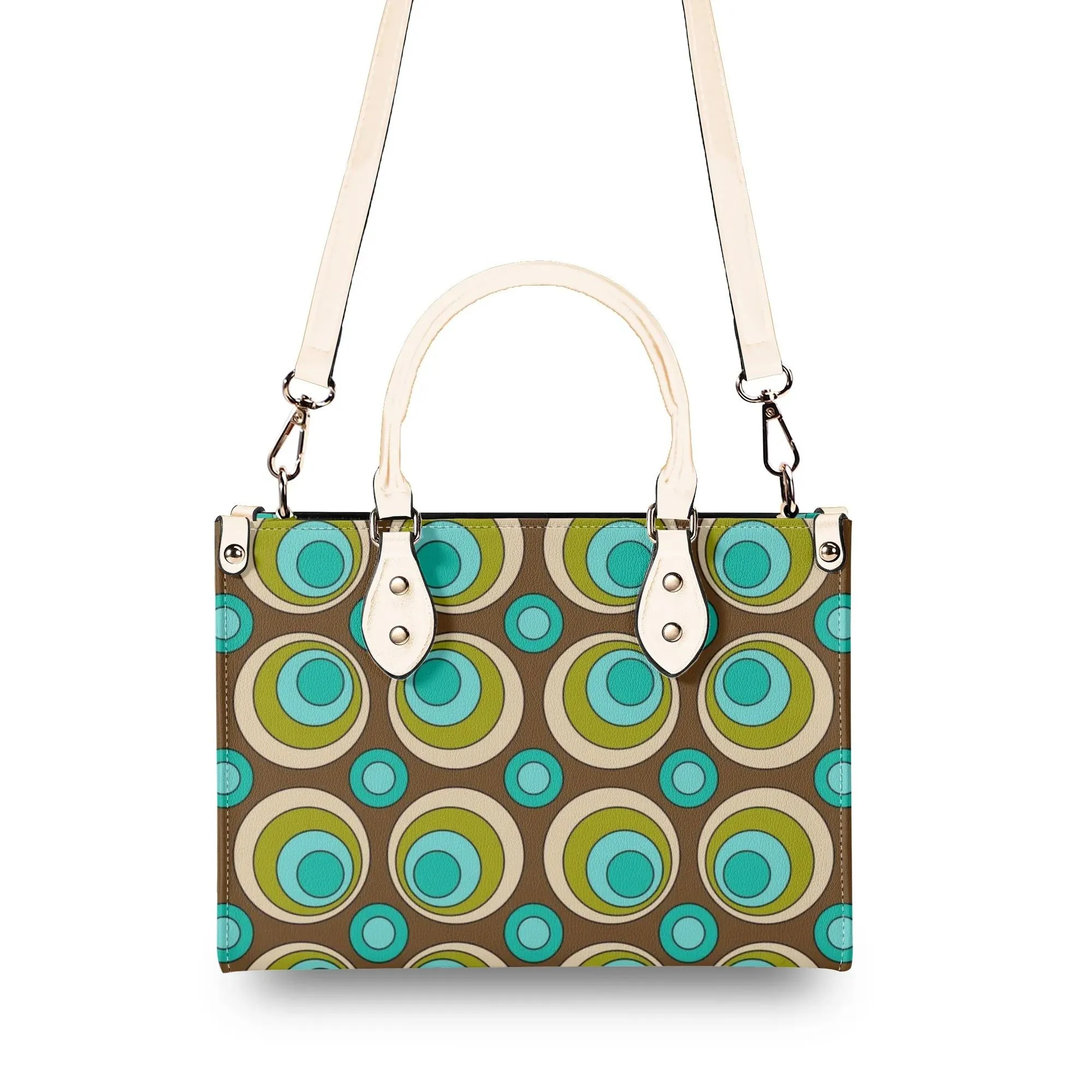 Mid Century Modern Retro Groovy Orbs Satchel