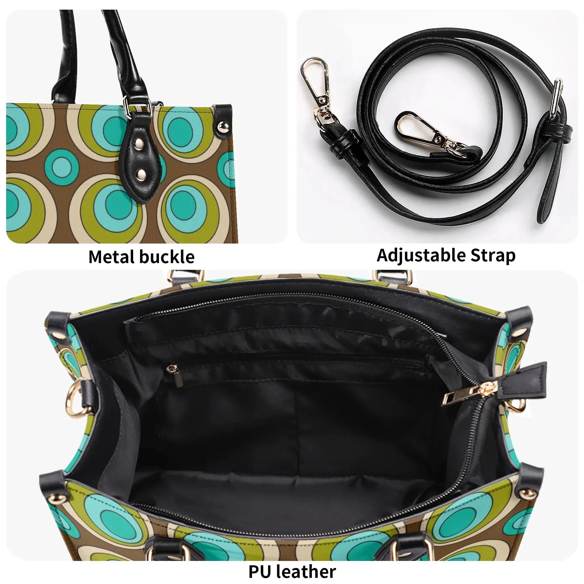 Mid Century Modern Retro Groovy Orbs Satchel