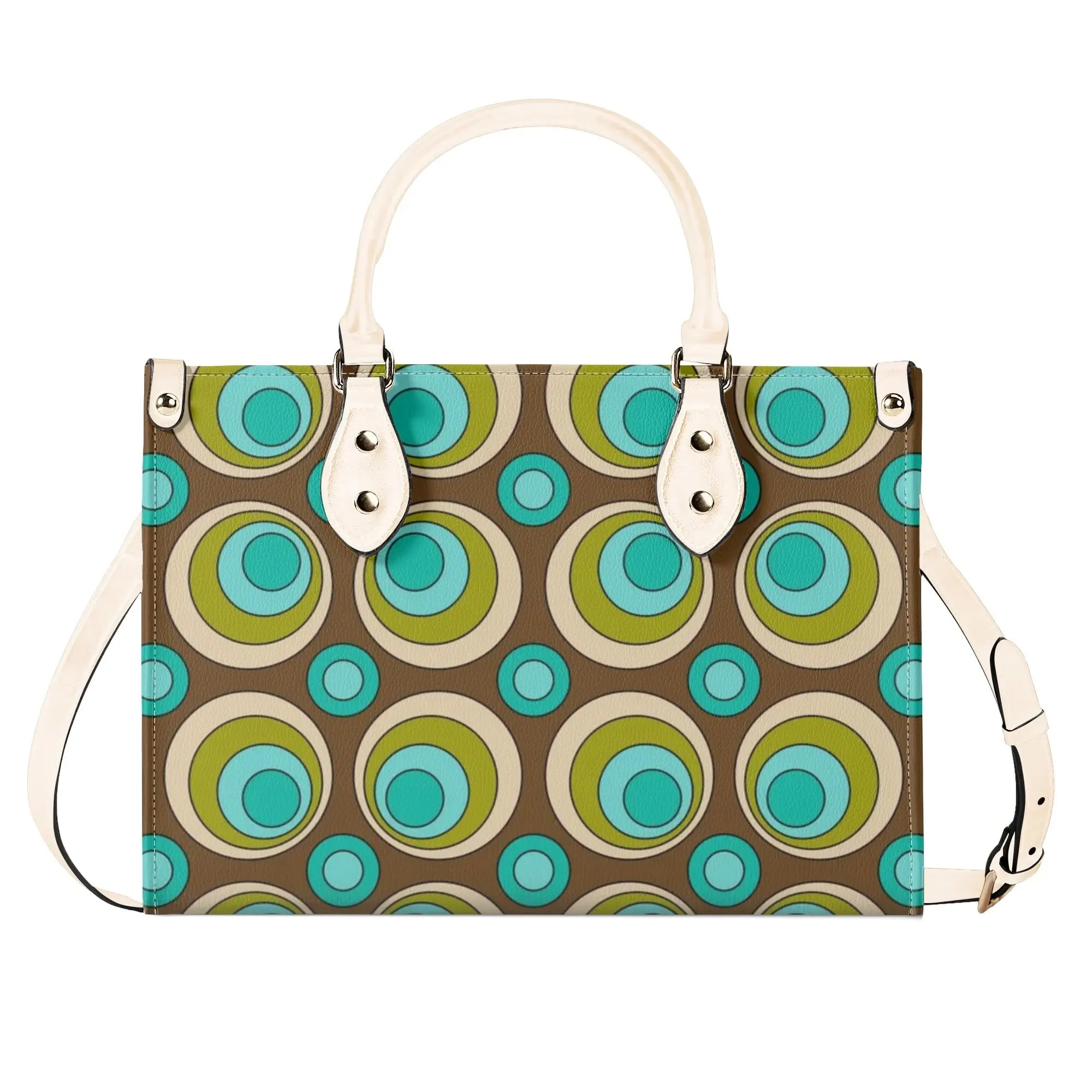 Mid Century Modern Retro Groovy Orbs Satchel