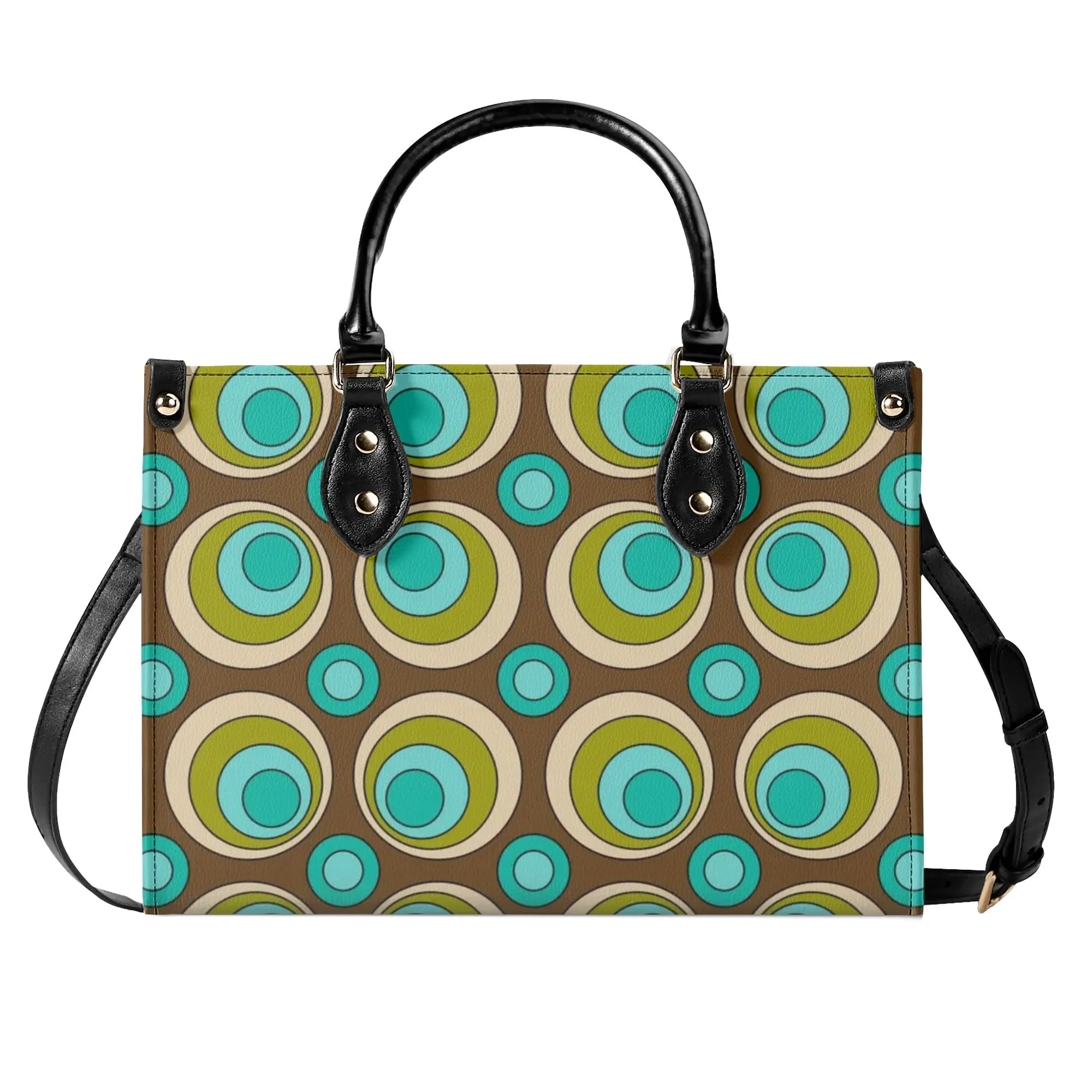 Mid Century Modern Retro Groovy Orbs Satchel