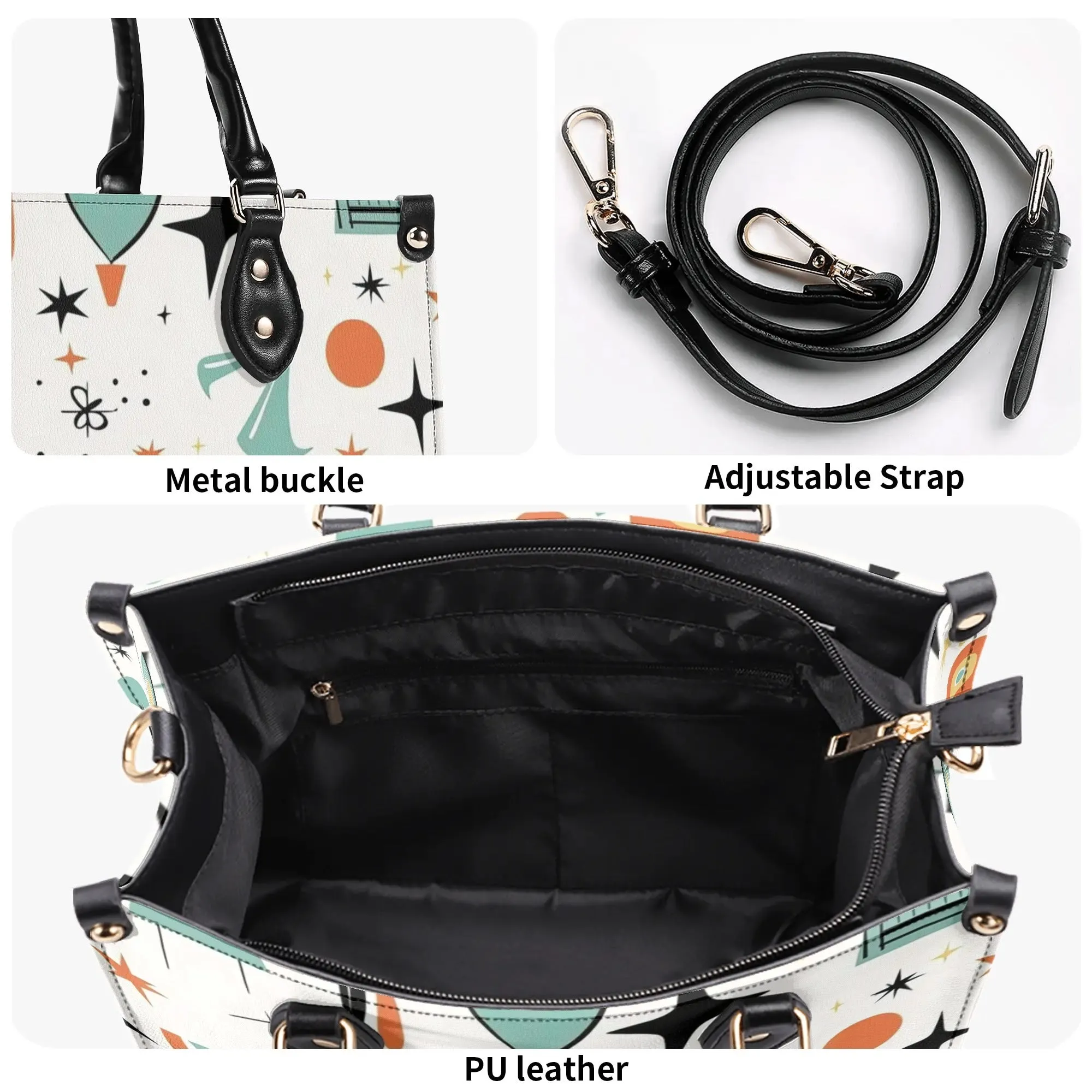Mid Mox Doxie Lover, Kitschy Retro Trendy Atomic Handbag/Shoulder Bag
