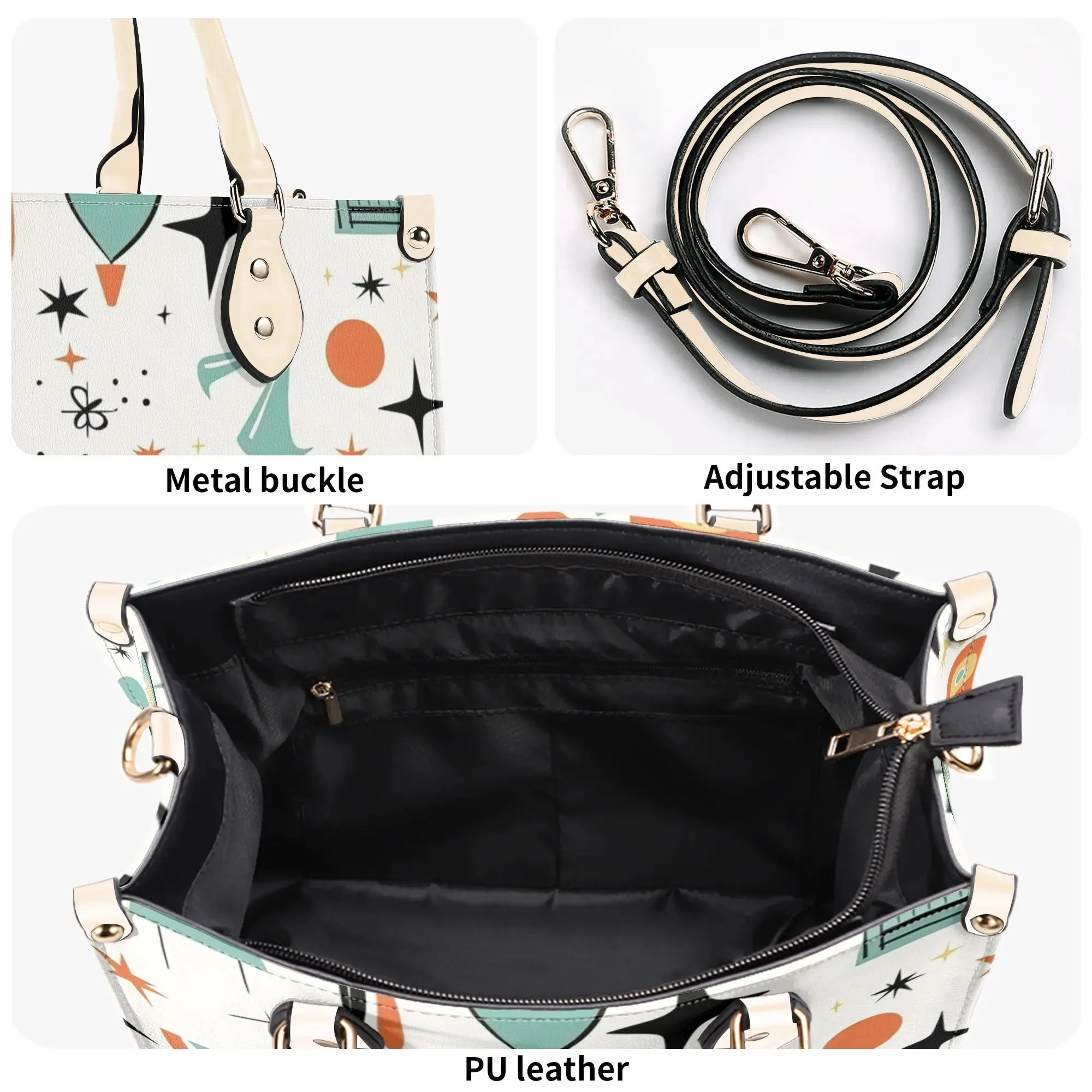 Mid Mox Doxie Lover, Kitschy Retro Trendy Atomic Handbag/Shoulder Bag