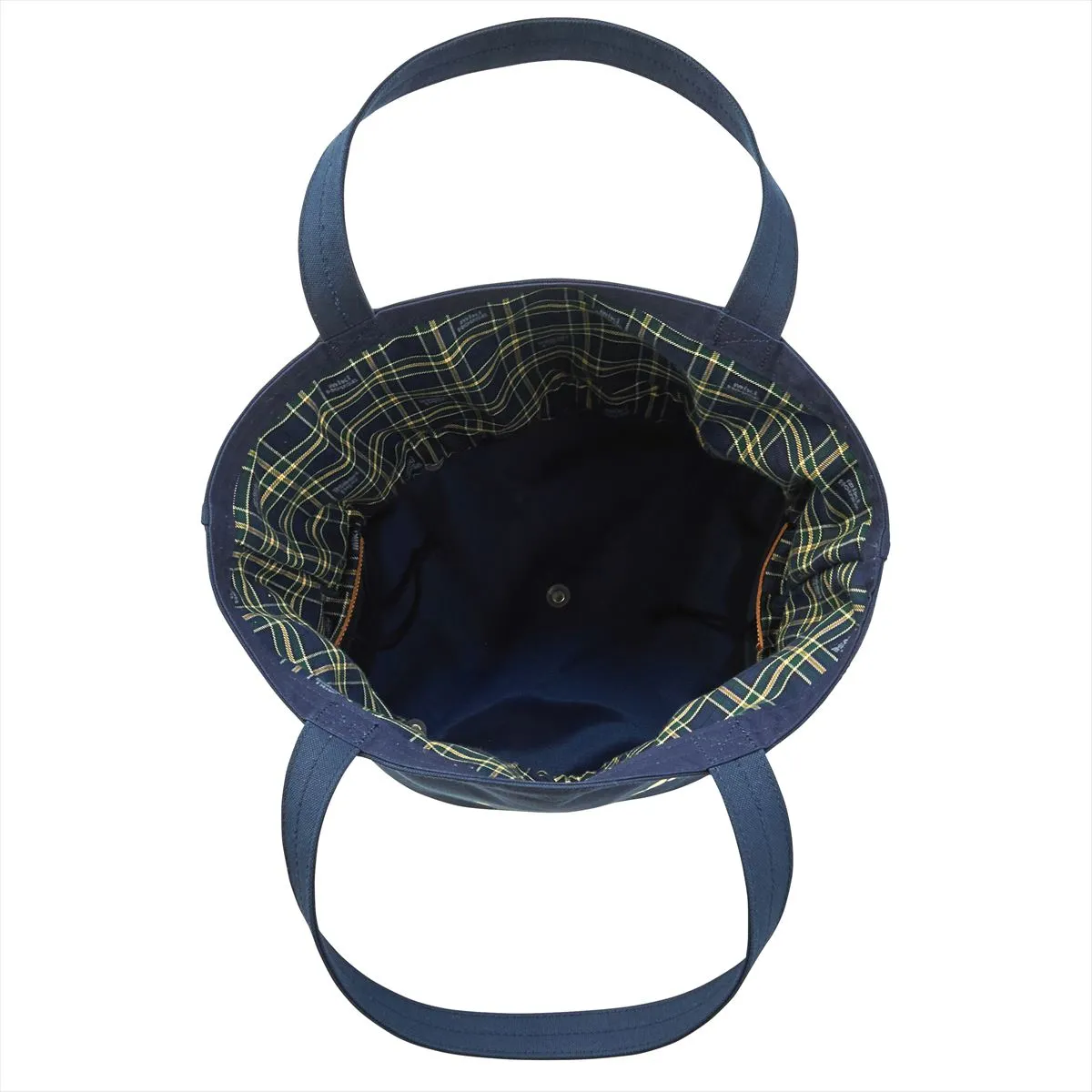 MIKI HOUSE Plaid Bucket-Style Logo Tote Bag