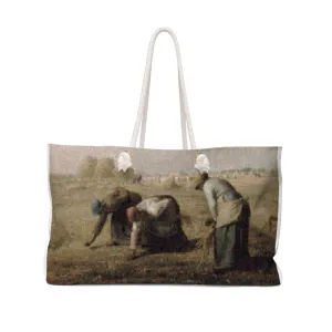 Millet the gleaners Weekend tote bag, photomosaic by Gabriele Levy