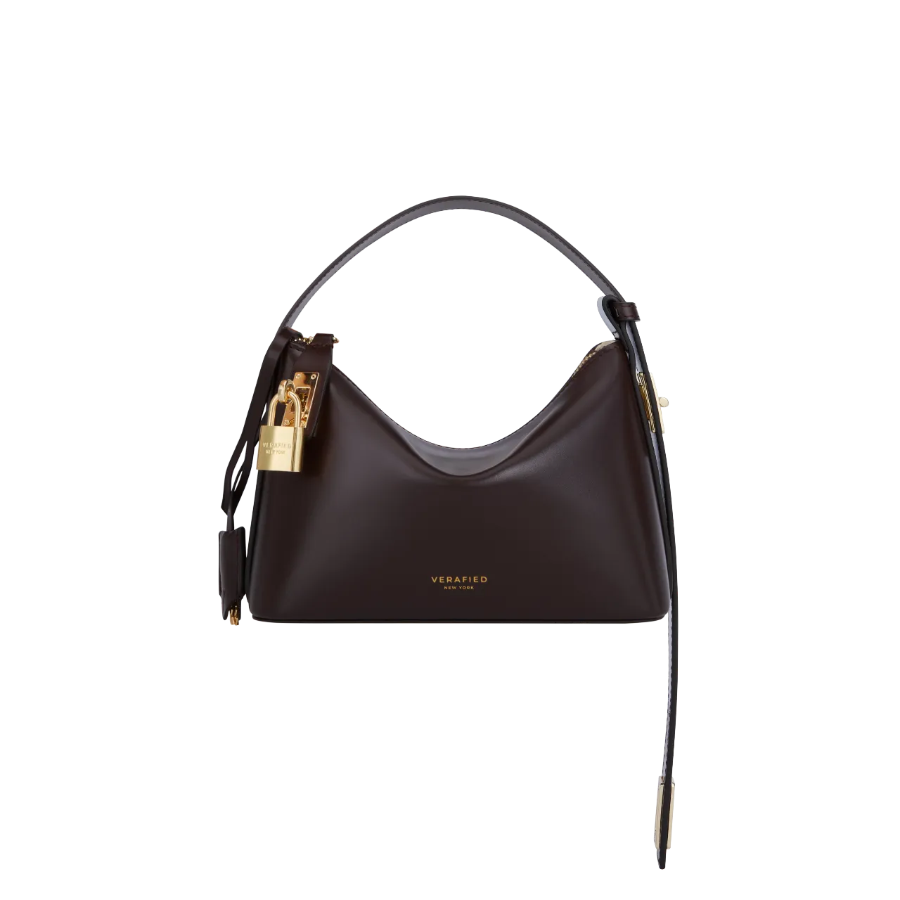 Mini Gold Chocolate Hobo Bag (Pre-Order Only. Will Ship Late Feb.)
