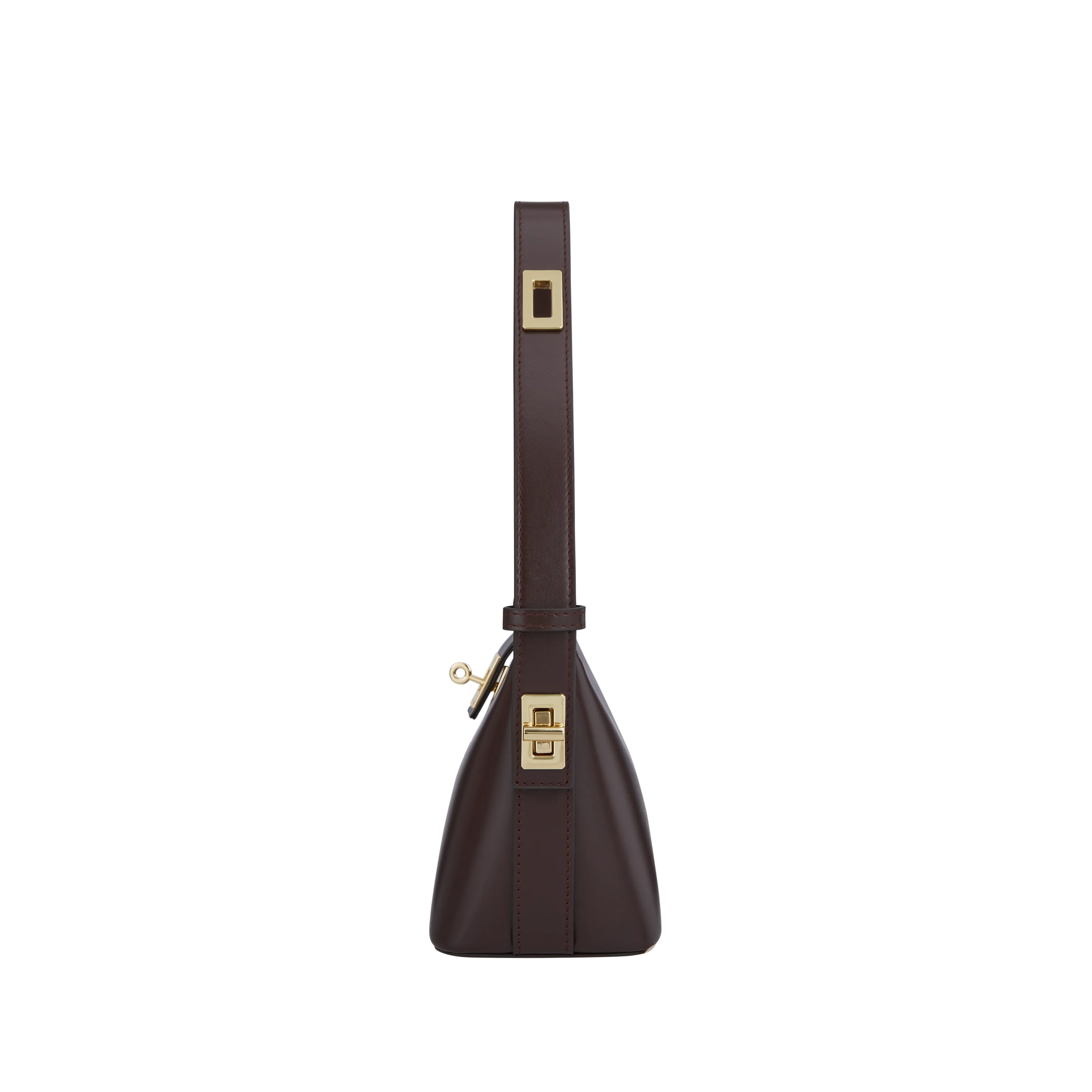 Mini Gold Chocolate Hobo Bag (Pre-Order Only. Will Ship Late Feb.)